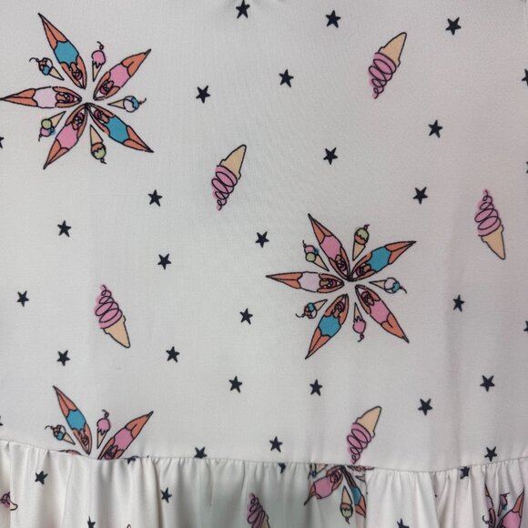 Dotdotsmile Dress Size 8/10 Ice Cream Print New With Tags - Picture 4 of 8